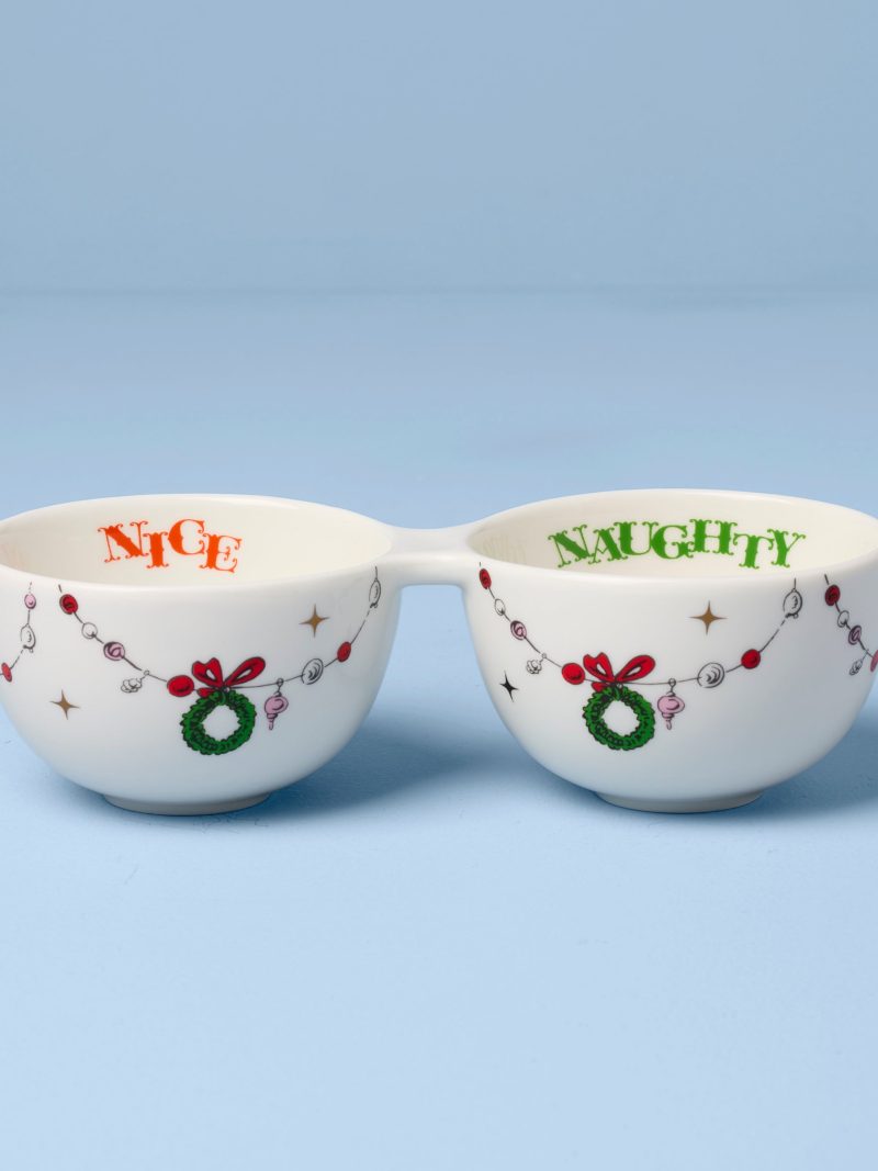 Merry Grinchmas Naughty or Nice Double Dip Bowl